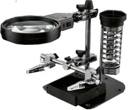 PARKSIDE® Feinmechaniker-Set Feinmechanikerlupe Lötkolbenhalter mit LED-Lupe