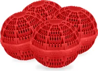 relaxdays Roter Waschball 4er Set
