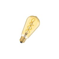 OSRAM LED-Lampen, Vintage-Edition, 28 Watts Ersatz, E27, ST64-shape, 2000 Kelvin, Warm Comfort Light, Klares Glas, single Pack