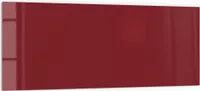 DEQORI Küchenrückwand Glas 125x50 cm 'Dunkelrot' Spritzschutz Bad Rückwand Küche