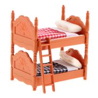 1/12 Puppenhaus Miniatur Möbel Etagenbett Doppelkoje Kinder Schlafzimmer # 