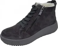 Ara Weite H Damen Schnürstiefel in Grau, Größe 5.5