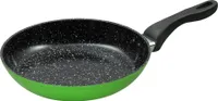 Ø28cm KING® 5.5cm flache Bratpfanne KERAMIK aus Aluminium geschmiedet mit Keramikbeschichtung Innen / Farbe: Grün