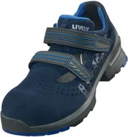 UVEX 1 Sicherheits-Sandale 8530.8 S1 SRC blau mit Klettverschl. Weite 11 Gr. 45, Schutzstufe:S1, Größe:40, Weite:11