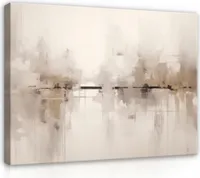 Obraz na plátne abstraktný loft béžový 60x40 cm veľký moderný obraz na plátne obraz na plátne nástenná maľba obývacia izba spálňa