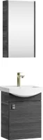 Planetmöbel Badmöbel-Set mit Spiegelschrank 45cm Anthrazit