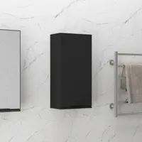 vidaXL Wand-Badeschrank Schwarz 32x20x67 cm