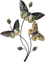 Schmetterling Wanddeko Metall Wandbild Deko Bild Wand Hänger Tier Figur Skulptur