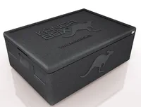 Profibox B80 - Wand: 3cm - Volumen: 80L - Innenmaß: 62,5x42,5x32cm -  Wiederverwendbar Isolierbox Thermobox Kühlbox Warmhaltebox - für E3 Kiste