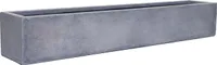 VIVANNO Blumenkasten Fiberglas FLOBO Kasten, Grau Beton-Design - 100x17x15 cm