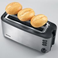 SEVERIN 4-Scheiben-Toaster AT 2509 Edelstahl / schwarz 1.400 Watt