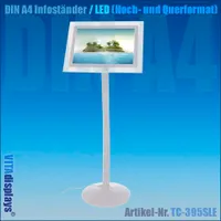 DIN A4 Infoständer LED (Hoch- und Querformat)