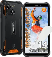 OUKITEL WP32 PRO Android 14 Outdoor Smartphone, 24GB+256GB mobilný telefón bez zmluvy, 6300mAh, 6.0" HD, IP68 vodotesný mobilný telefón, Dual 4G SIM/NFC/OTG - Orange