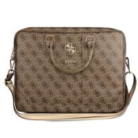 Guess Universal Handtasche für Tablets Braun Kunstleder Uptown Collection