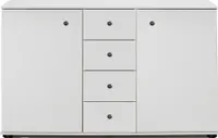 Kommode 130cm, weiß, CROPANI-43