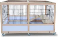 Kleintierstall / Indoorstall für Nager Habau rollbar 118x75x79cm