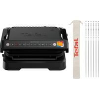 Tefal GC7748 Optigrill & Spieße-Set - Kontaktgrill - schwarz