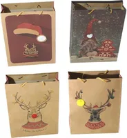8 x Geschenktüten Weihnachten mit LED Licht 26 x 32 (B/H) Geschenktaschen - Geschenkverpackung Weihnachten - Weihnachtsgeschenktüten