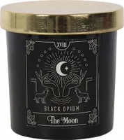 Schwarze Opium Tarot Kerze ";The Moon";