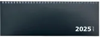 2025 ADINA Tischquerkalender 1W/1S  schwarz Kartondeckel Schreibtischkalender Tischkalender 30x10cm