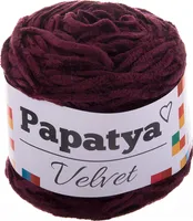 100g Strickgarn Papatya Velvet Chenille-Strickgarn Strickwolle Häkelgarn Farbwahl, Farbe:302-08 bordeaux