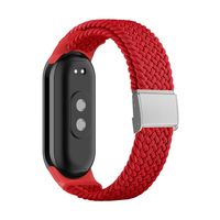 Ersatz Armband für Xiaomi Mi Band 8 Nylon, Farbe:Rot
