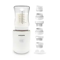 Vulpes Goods Tragbarer Flaschenwärmer Baby, kabelloser Milchwaermer, Inklusive 6 Adapter, Für alle Babyflaschen, 13.200 mAh, PRO MAX