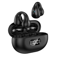 INF Kabellose Open-Ear-Kopfhörer Bluetooth 5.2 Schwarz