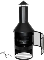 BURI Garten- und Terrassenkamin Gartengrill Gartenkamin Feuerstelle Grill Grillrost