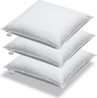 3 Stück Daunen + Federn Kissen Sofakissen Füllkissen 40 x 40 cm