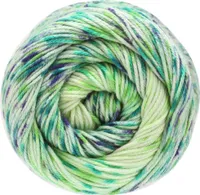 Lana Grossa Cotone Spray Dégradé, Farbe:224 - Blass-/Hell-/Dunkelgrün/Nachtblau