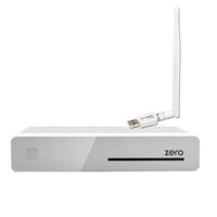 VU+ Plus Zero E2 Linux HD Sat Receiver Weiß 1x DVB-S2 + 300Mbit Wlan Stick mit 5dB Antenne