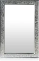 Watford Wandspiegel 90 x 60 cm Echtholz Glasfliesen mit Mosaikeffekt
