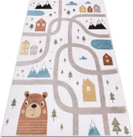 Koberec FUN Polar pre deti, ulice, les, krém Vícebarevný 240x330 cm
