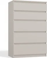 Kommode: fünf Schubladen, Farbe: Kaschmir,