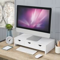 Monitorständer ’Ruovesi’ 12x51x25cm Weiß