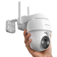 COOAU 2K Überwachungskamera Aussen Akku , 355°/90° Schwenkbar, Kabellose WLAN IP Kamera Outdoor mit Nachtsicht in Farbe, Personen/Bewegungserkennung, IP66 Wasserdicht, Cloud-Speicher