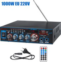 1000W Hifi bluetooth Stereo Verstärker Vollverstärker Amplifier USB Audio Leistungsverstärke