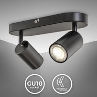 LED Spotleuchte schwenkbar Retro Schwarz GU10 Deckenlampe Flur Schlafzimmer Spot