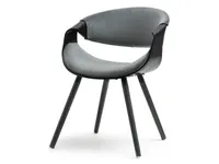 Design-Esszimmerstuhl SAROLTA – schwarz/grau