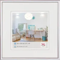 Plastový rámeček Walther New Lifestyle 10x10 cm stříbrný