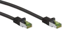 Kabel krosowy CAT 8.1, S/FTP (PiMF), czarny