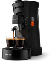 Philips Senseo® Select Kaffee Pad Maschine, 3 Kaffeespezialitäten, Kaffeestärkewahl Plus, Crema Plus, Schwarz (CSA240/20)