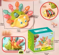 Baby-Montessori-Sensorspielzeug, Feinmotorik-Entwicklungsspielzeug für Kleinkinder, Pädagogisches Lernspielzeug, Sortierspiel für ab 6 Monaten, Gelb