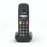 Gigaset E290 schnurloses-/ DECT-/ Analog Telefon schwarz "wie neu"