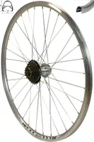 REDONDO 28 Zoll Hinterrad Laufrad Felge QR Silber Disc + 7 fach Shimano Kranz