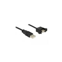 DeLOCK USB 2.0 Kabel für Schalttafeleinbau, ha - ho, 1m, schwarz