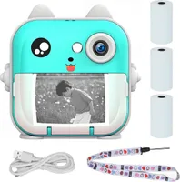 Extralink epp-004 przenośna mini drukarka niebieska z kamerą, wyświetlaczem LCD