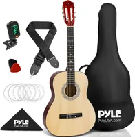 Akustická gitara pre deti Pyle - akustická gitara pre deti, detská gitara s gitarovou sadou, ladičkou a puzdrom na prenášanie, klasická gitara veľkosť 3/4