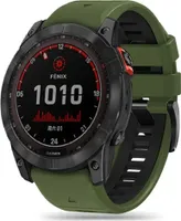 Pasek Tech-Protect IconBand Pro na Garmin Fenix 3 / 5X / 3HR / 5X Plus / 6X / 6X Pro / 7X - ciemnozielono-czarny
